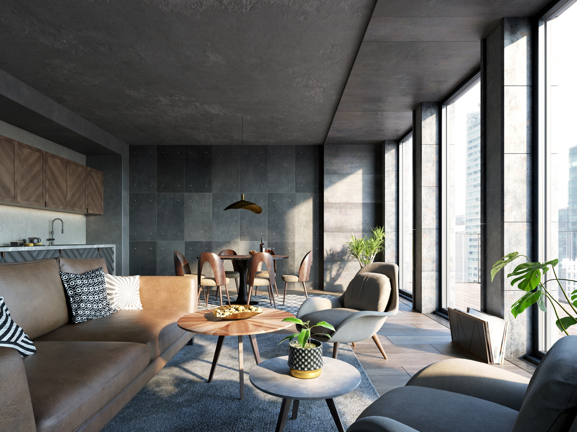 Beton we wnętrzach – popularny trend